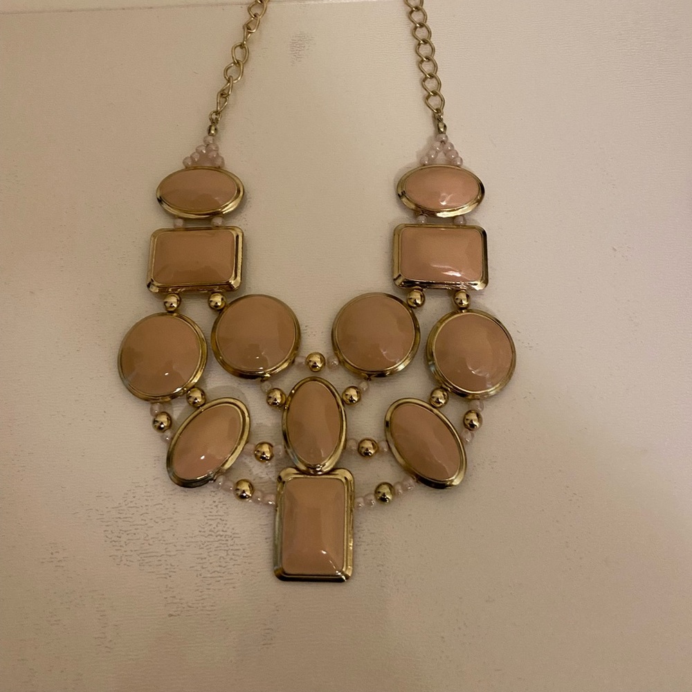 Francesca’s Gold and Pink Necklace